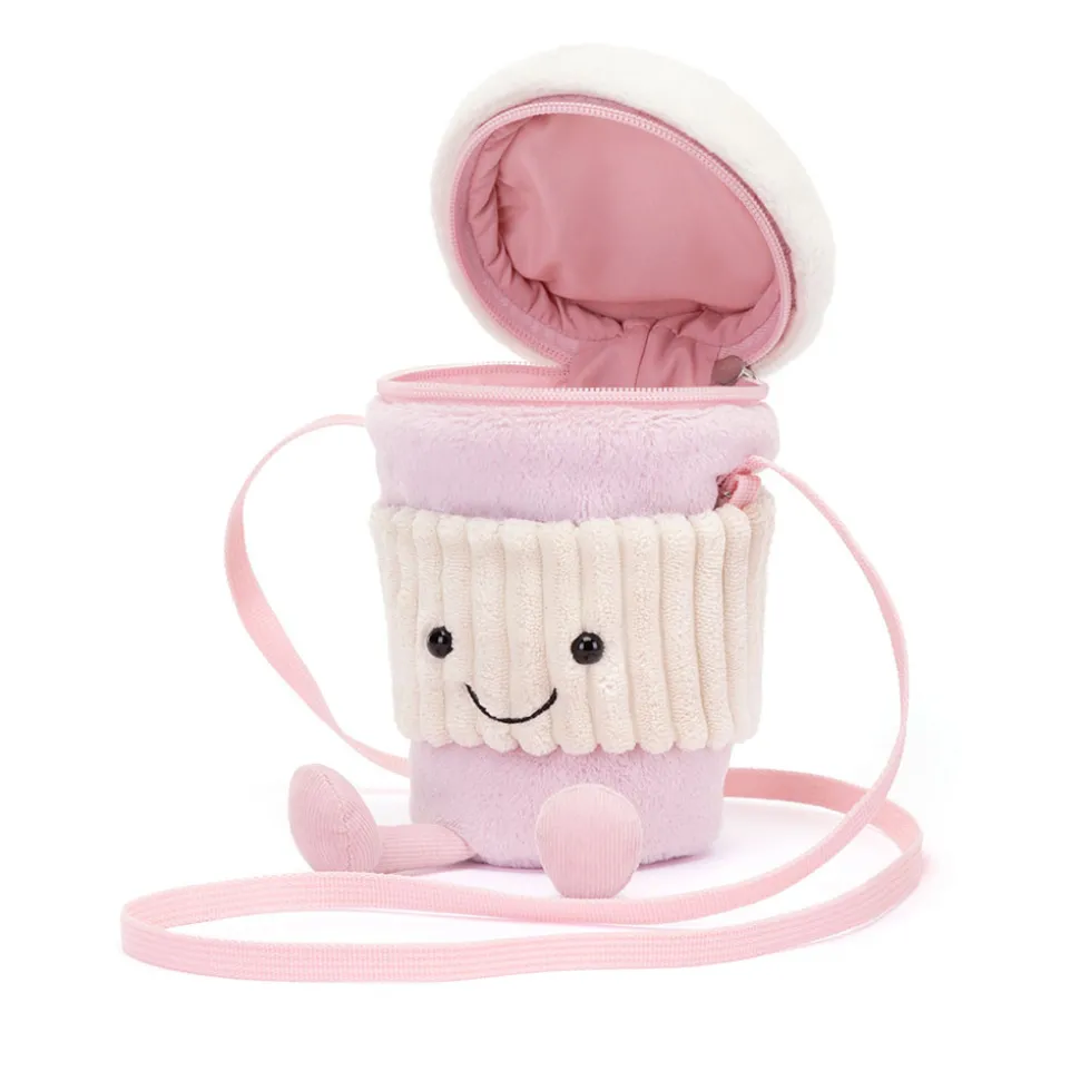 Amuseables Coffee-To-Go Pink Bag