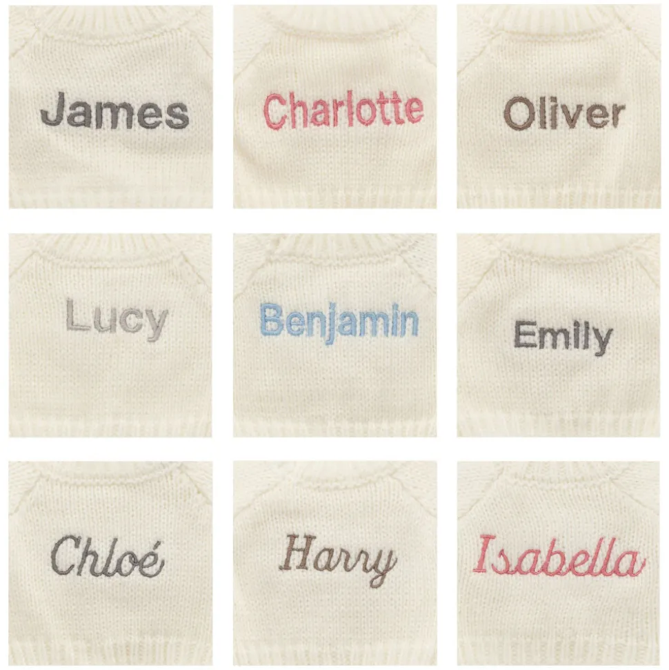 Bashful Blush Bunny with Personalised Cream Jumper
