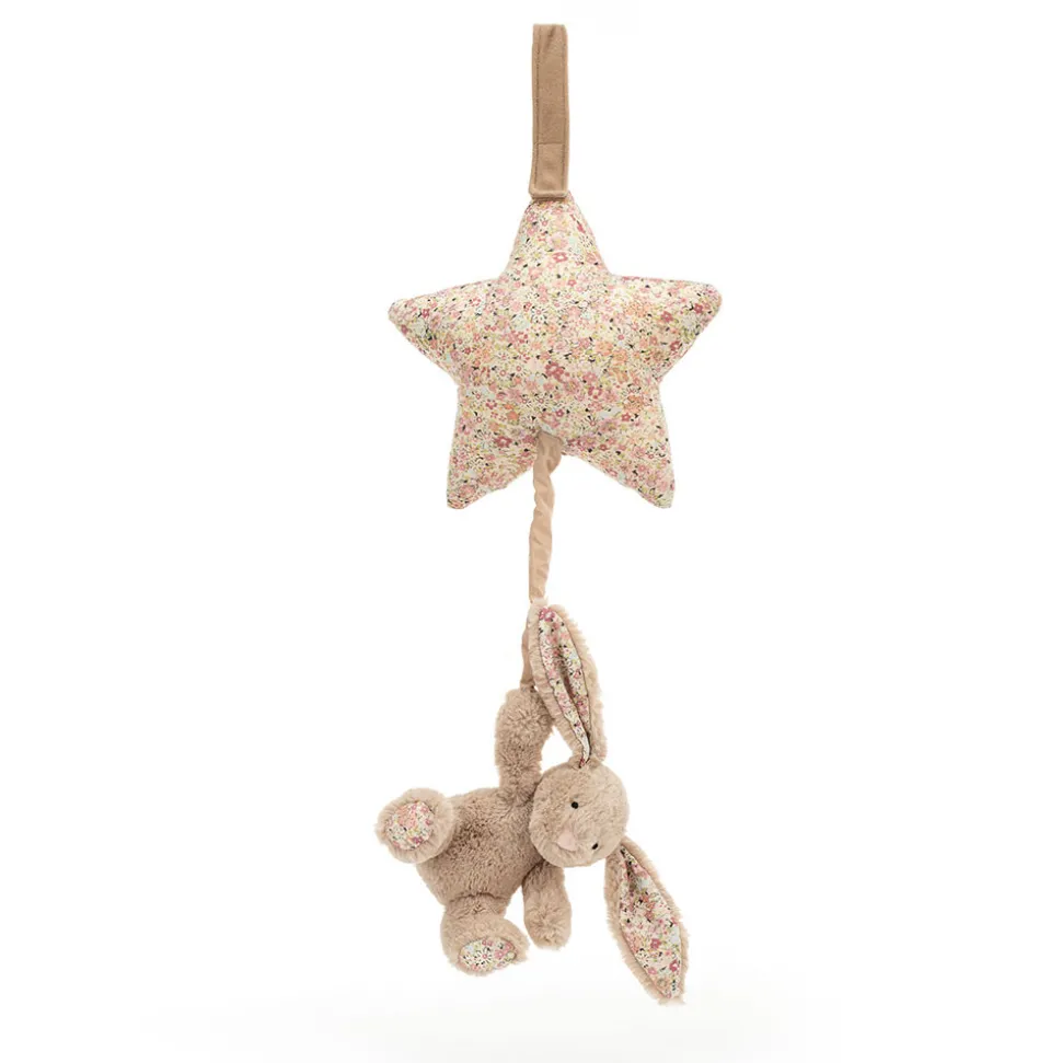 Blossom Bea Beige Bunny Musical Pull